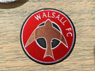 Vintage Walsall Fc Football Club Embroidered Patch Badge Sew Or Iron On
