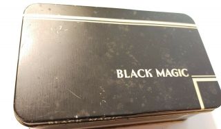 Old Vintage Retro Tin Sweet Candy Black Magic Chocolate Box