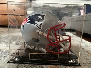 Tom Brady Autographed Patriots Authentic Helmet Signed Tristar Comes With Case