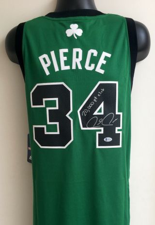 Paul Pierce Boston Celtics Autographed Signed Adidas Swingman Jersey Bas Xxl