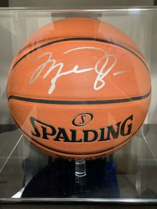 Michael Jordan Signed / Autographed Spalding Basketball With Certified Ball