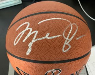 Michael Jordan Signed / Autographed Spalding Basketball With Certified Ball 3