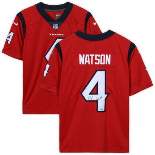 Deshaun Watson Houston Texans Autographed Nike Red Limited Jersey
