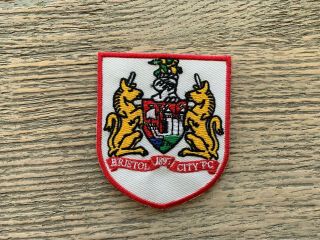 Vintage 1897 Bristol City Football Club Fc Embroidered Patch Badge Sew Iron On