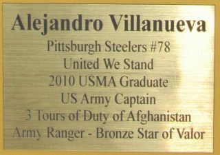 Alejandro Villanueva Signed Steelers Black Jersey and Photos Framed JSA 154269 3