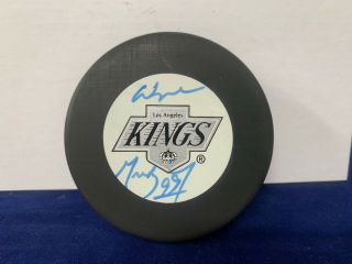 Wayne Gretzky Autographed Signed Licensed Nhl Kings Hockey Puck With Jsa
