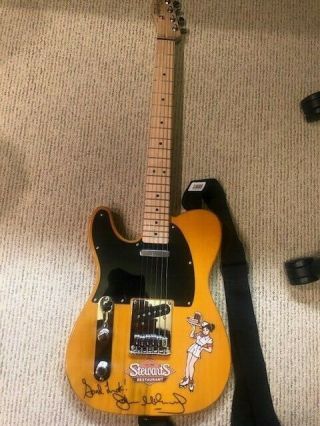 Fender Squier Left Handed Electric Guitar Signed by John McEnroe 2
