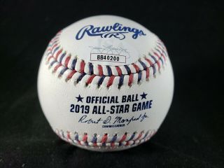 Mike Trout Signed Autographed 2019 All - Star Game Baseball JSA 2