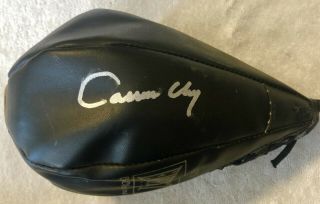 Muhammad Ali Signed As Cassius Clay Autographed Blk Boxing Speed Bag.