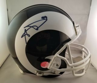 Aaron Donald Autographed Signed Full Size Authentic Helmet La Rams Jsa