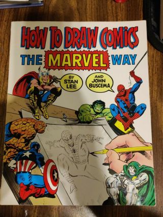 Vintage How To Draw Comics The Marvel Way Stan Lee And John Buscema