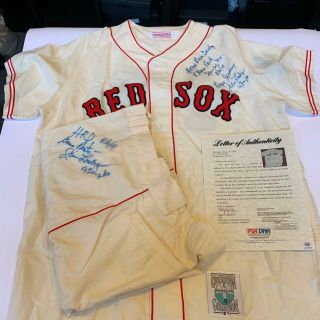Jim Lonborg Game Worn Signed Boston Red Sox Home Run Derby Uniform Psa Dna