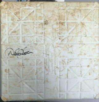 Derek Jeter Signed Game Yankees Stadium Base Autograph Steiner Authentic