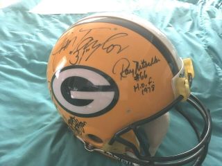 Green Bay Packers Legends Signed Full Size Helmet