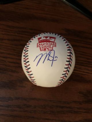 Mike Trout Signed Baseball - 2014 All Star Game