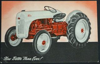 Vintage Ford Farming Tractor Advertising Postcard - 22 Features
