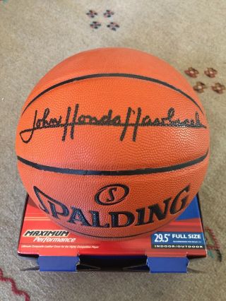 Boston Celtics John Havlicek Signed Basketball W/ " Hondo " Insc.  Psa Itp
