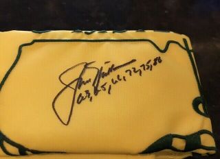 Jack Nicklaus Signed Undated Masters Augusta National Golf Pin Flag