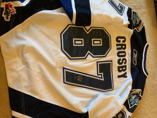 Sidney Crosby Rimouski Oceanic QMJHL Rare Penguins Signed Autographed Jersey 3