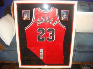 Michael Jordan Framed Jersey Uda Autographed Signed Chicago Bulls Upper Deck