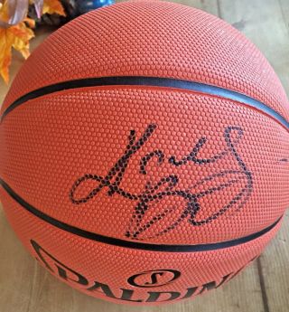 Kobe Bryant Signed Basketball With Los Angeles Lakers Legend