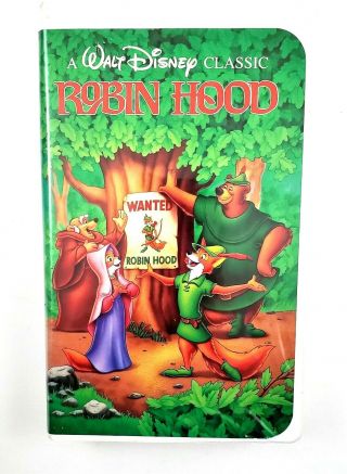 Robin Hood / Disney Classic Black Diamond Vhs Movie / 