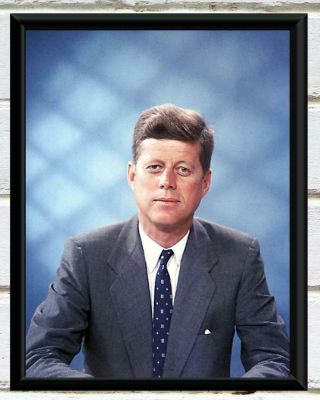 Vintage Photo President John F Kennedy Vintage Color Photo Print