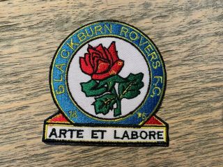 Vintage Blackburn Rovers Football Club Embroidered Patch Badge Sew Or Iron On
