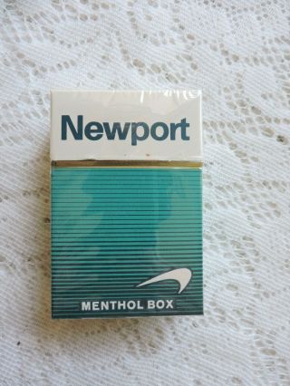 Vintage Newport Menthol Cigarette Hard Pack Empty Box Display Only