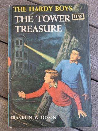 Vintage The Hardy Boys 1 Tower Treasure 1959 Hardcover Franklin W.  Dixon