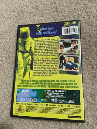 Scanners (DVD,  2001) David Cronenberg Vintage Horror Classic movie 2