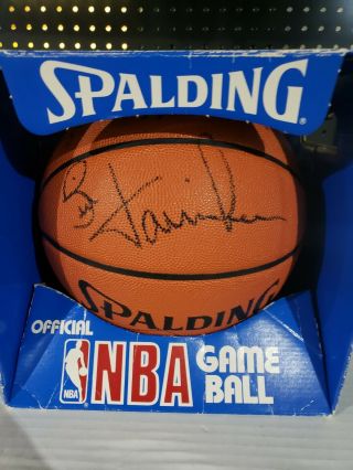 1988 - 89 Detroit Pistons Nba Champions Team Signed Game Basketball Jsa/coa Loa