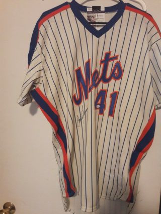 York Mets Seaver Signed Game Model Tagged 1990 Jersey Jsa