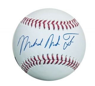 Mike Trout Los Angeles Angels Autographed Full Name Baseball Mlb Hologram