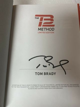 Tom Brady Tb12 Method Signed Limited Special Edition Book - - In Hand