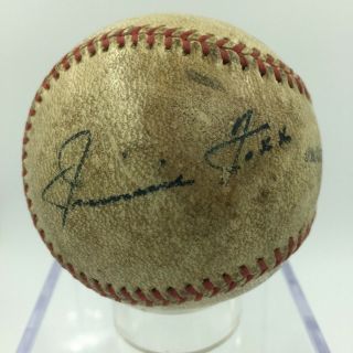 1941 Jimmie Foxx & Ted Williams Dual Signed Autographed Baseball Jsa Loa