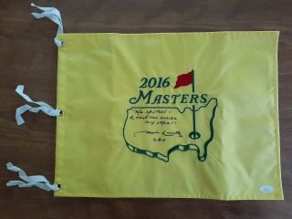 2016 Masters Pin Flag Signed By Jim Nantz - Embroidered -