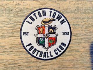 Vintage 1885 Luton Town Fc Football Club Embroidered Patch Badge Sew Or Iron On