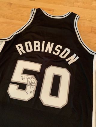 Game - Worn Signed David Robinson Spurs Jersey Worn In The Movie Like Mike 2