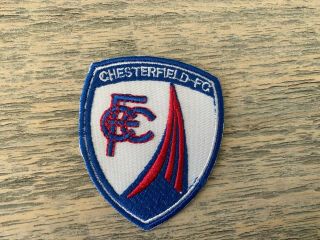 Vintage Chesterfield Fc Football Club Embroidered Patch Badge Sew Or Iron On