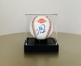 Mike Trout Signed 2018 Mlb All Star Game Baseball In Display Case.  Beckett Loa.