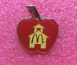Pins Mac Do Pomme Apple Mcdo Mcdonald’s Mcdonalds Crew Lapel Pin Vintage Clown