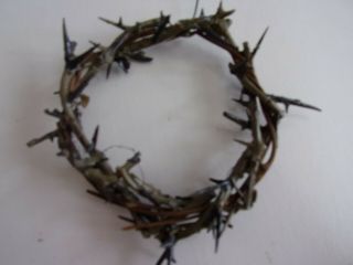 Crown Of Thorns 4 " Round Exclusvely By Roman Inc.  Vintage - Box