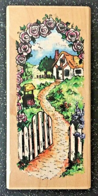 Vintage Rubber Stamp " Come On Over " By Stampendous 1994 4 X 2 "