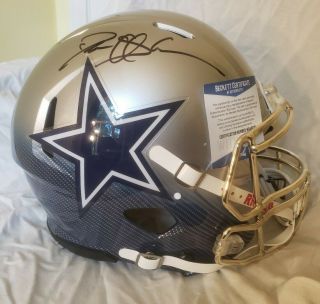 Full Size Hydro Authentic Speed Helmet Signed By Deion Sanders Cowboys
