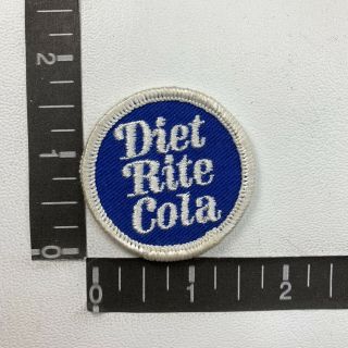 Small,  Vintage Diet Rite Cola Soda Pop Advertising Patch O99a