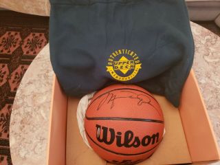 MICHAEL JORDAN UDA UPPER DECK AUTHENTICATED SIGNED AUTOGRAPHED BASKETBALL 3