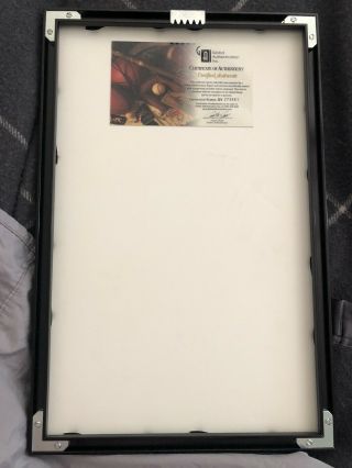 Kobe Bryant Authentic Autographed Framed 8x10 Photo (frame dim.  : 17.  25x11.  25x1) 3