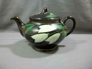 Vintage Tea Pot Royal Canadian Art Pottery Hamilton Canada,  Royal Dripless Brown