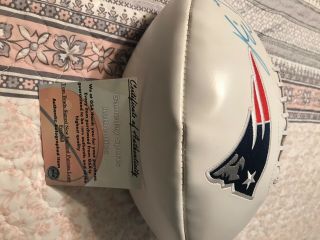 Tom Brady Autographed / Signed England Patriots Logo Football W/